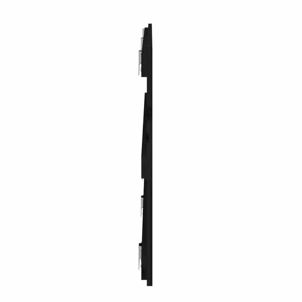 vidaXL Wezgłowie łóżka, czarne, 185x3x60 cm, lite drewno sosnowe