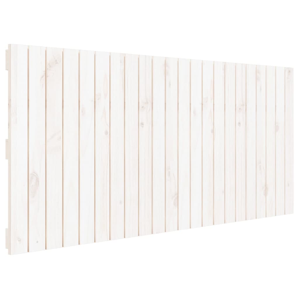 vidaXL Wezgłowie łóżka, białe, 140x3x60 cm, lite drewno sosnowe