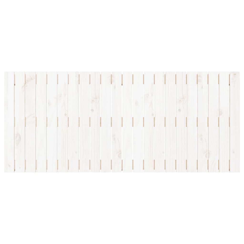 vidaXL Wezgłowie łóżka, białe, 140x3x60 cm, lite drewno sosnowe