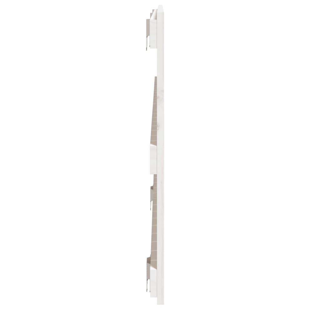 vidaXL Wezgłowie łóżka, białe, 140x3x60 cm, lite drewno sosnowe