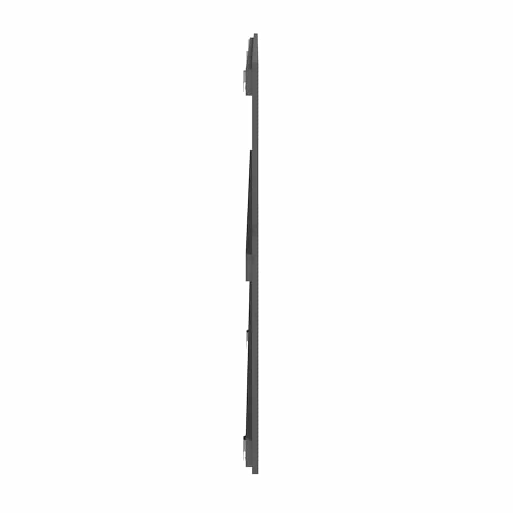 vidaXL Wezgłowie łóżka, szare, 204x3x90 cm, lite drewno sosnowe