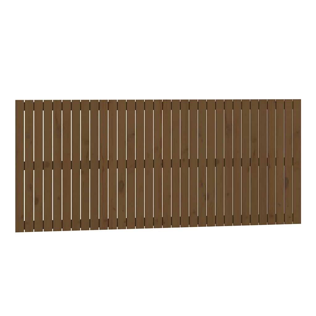 vidaXL Wezgłowie łóżka, miodowy brąz, 204x3x90 cm, lite drewno sosnowe
