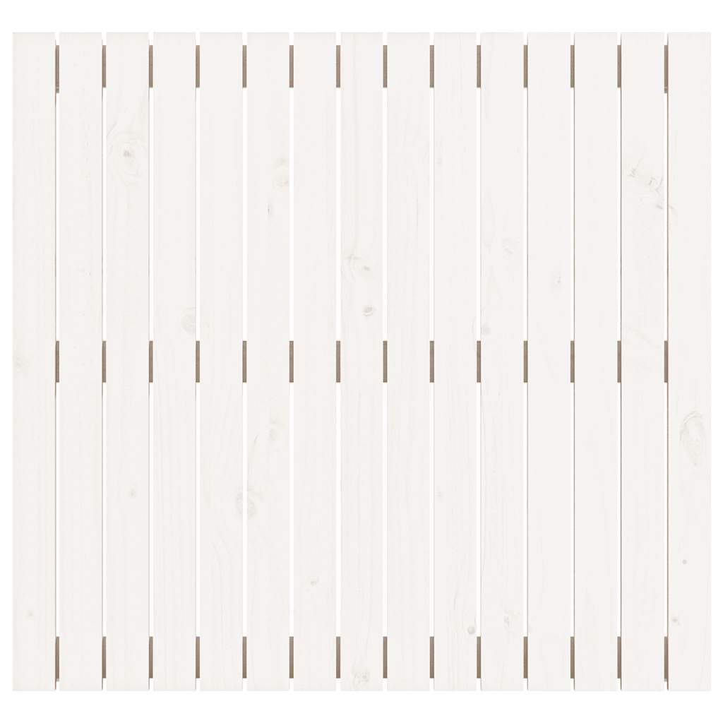 vidaXL Wezgłowie łóżka, białe, 95,5x3x90 cm, lite drewno sosnowe
