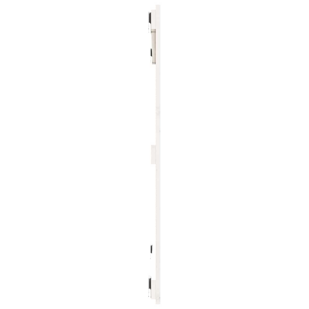 vidaXL Wezgłowie łóżka, białe, 95,5x3x90 cm, lite drewno sosnowe