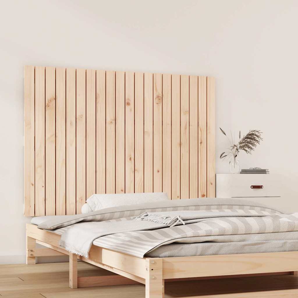 vidaXL Wezgłowie łóżka, 127,5x3x90 cm, lite drewno sosnowe