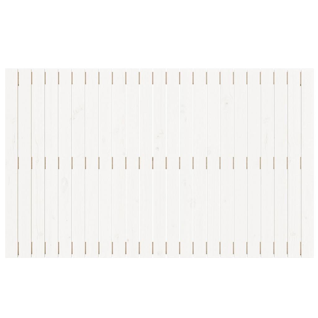 vidaXL Wezgłowie łóżka, białe, 147x3x90 cm, lite drewno sosnowe