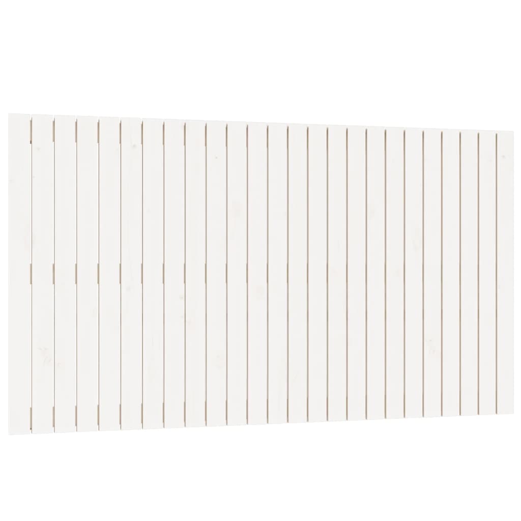 vidaXL Wezgłowie łóżka, białe, 159,5x3x90 cm, lite drewno sosnowe