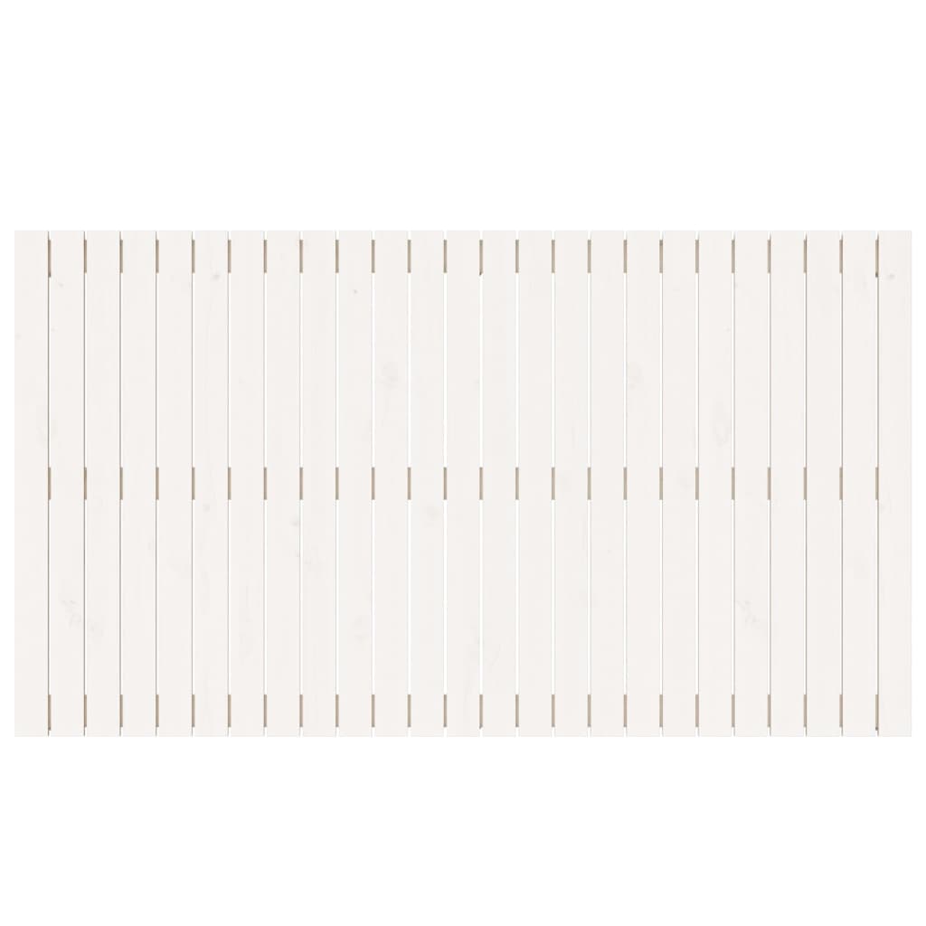 vidaXL Wezgłowie łóżka, białe, 159,5x3x90 cm, lite drewno sosnowe