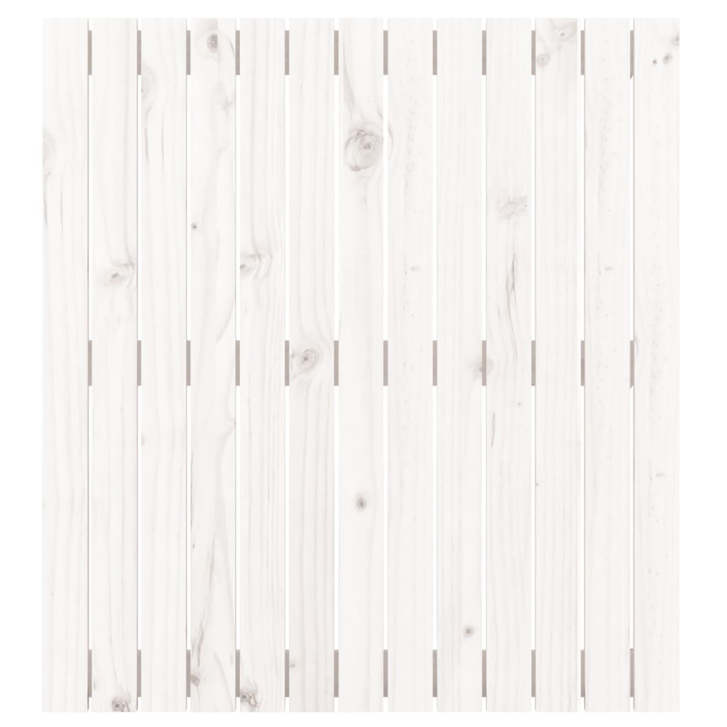 vidaXL Wezgłowie łóżka, białe, 82,5x3x90 cm, lite drewno sosnowe