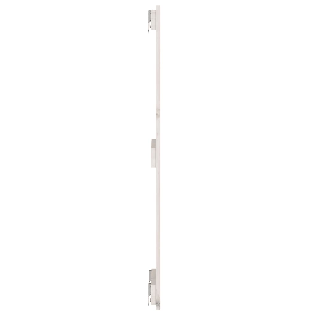 vidaXL Wezgłowie łóżka, białe, 82,5x3x90 cm, lite drewno sosnowe