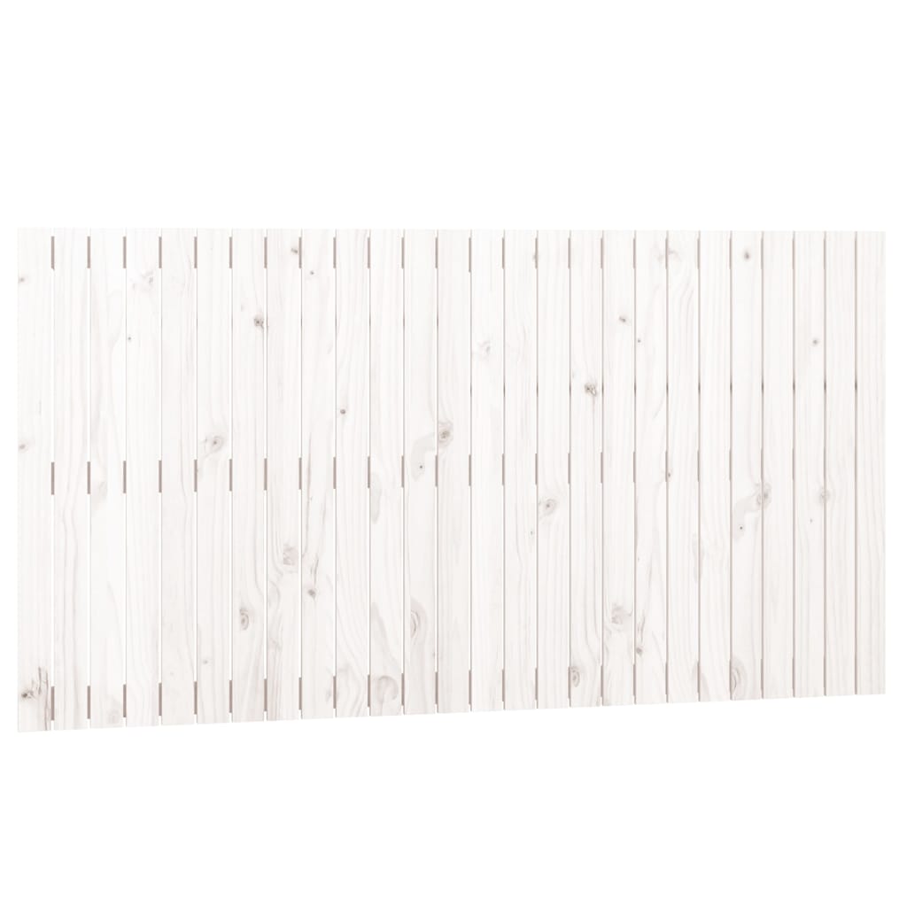vidaXL Wezgłowie łóżka, białe, 166x3x90 cm, lite drewno sosnowe