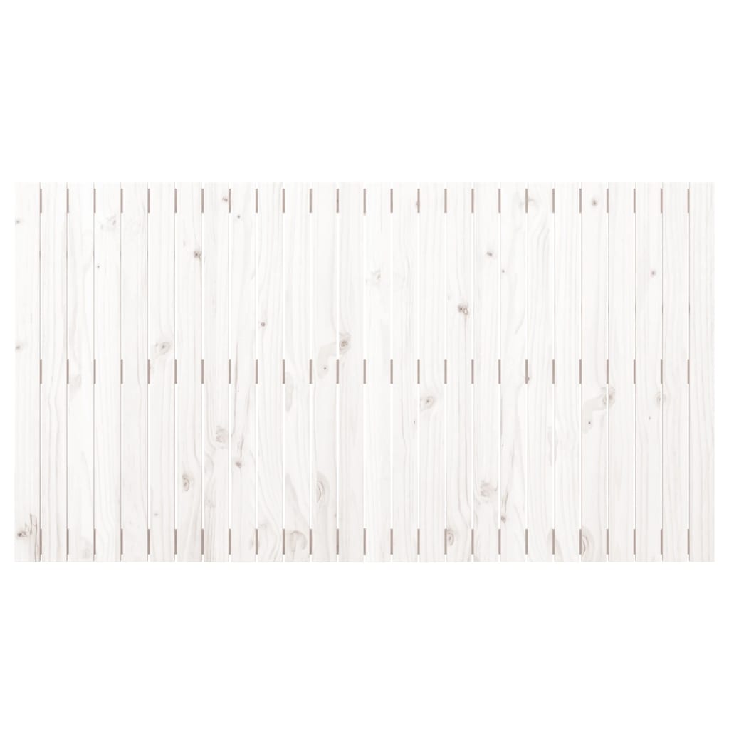 vidaXL Wezgłowie łóżka, białe, 166x3x90 cm, lite drewno sosnowe