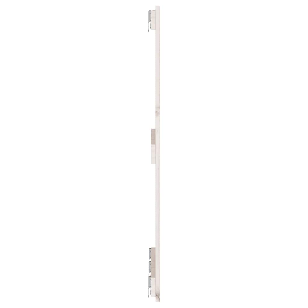 vidaXL Wezgłowie łóżka, białe, 166x3x90 cm, lite drewno sosnowe