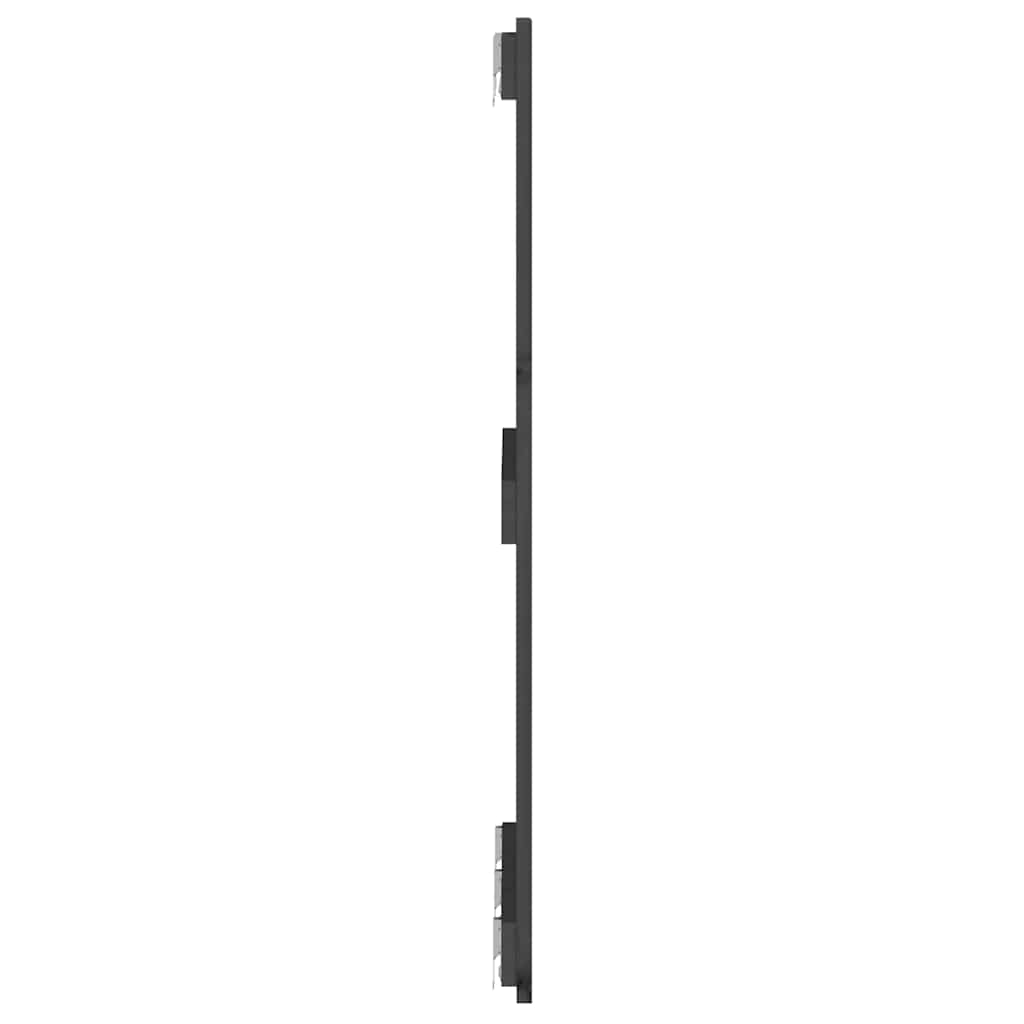 vidaXL Wezgłowie łóżka, szare, 166x3x90 cm, lite drewno sosnowe