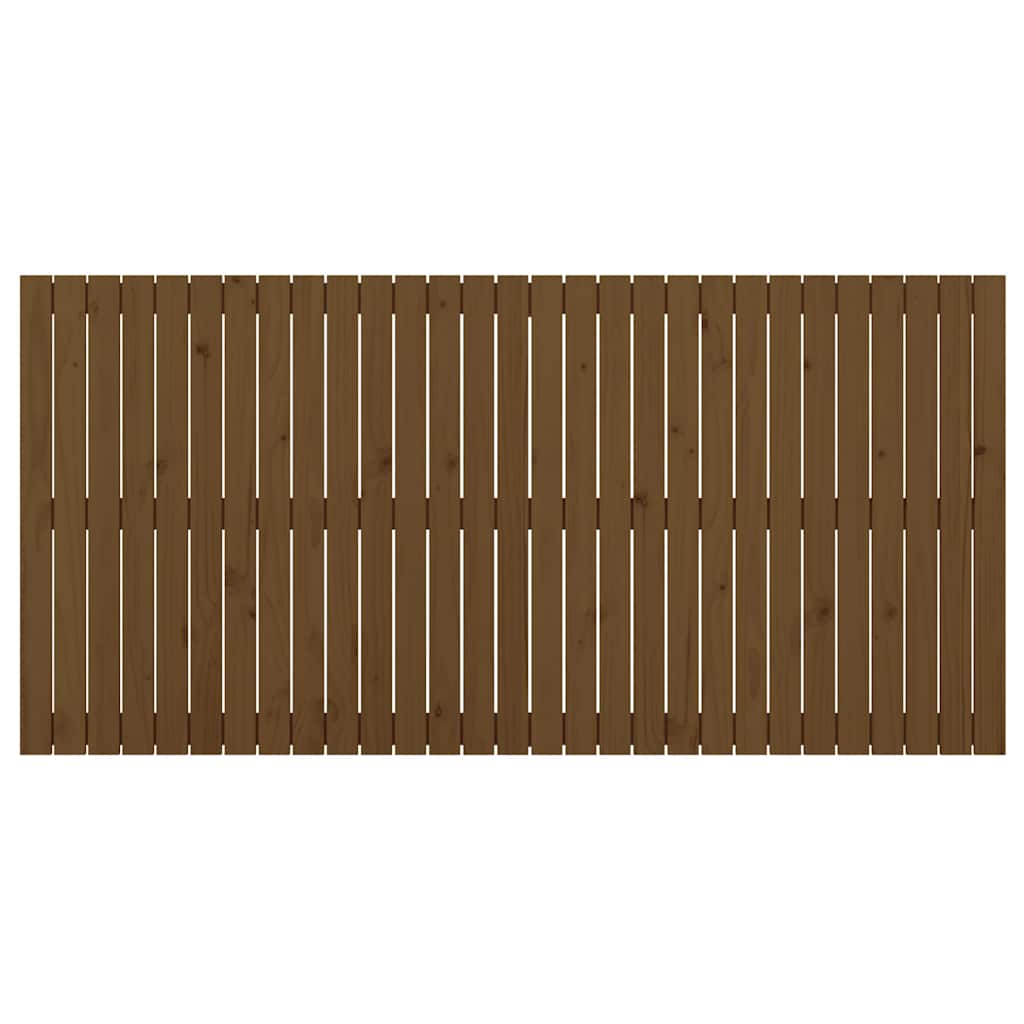 vidaXL Wezgłowie łóżka, miodowy brąz, 185x3x90 cm, lite drewno sosnowe