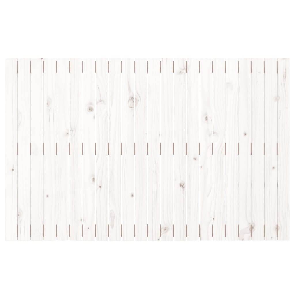 vidaXL Wezgłowie łóżka, białe, 140x3x90 cm, lite drewno sosnowe