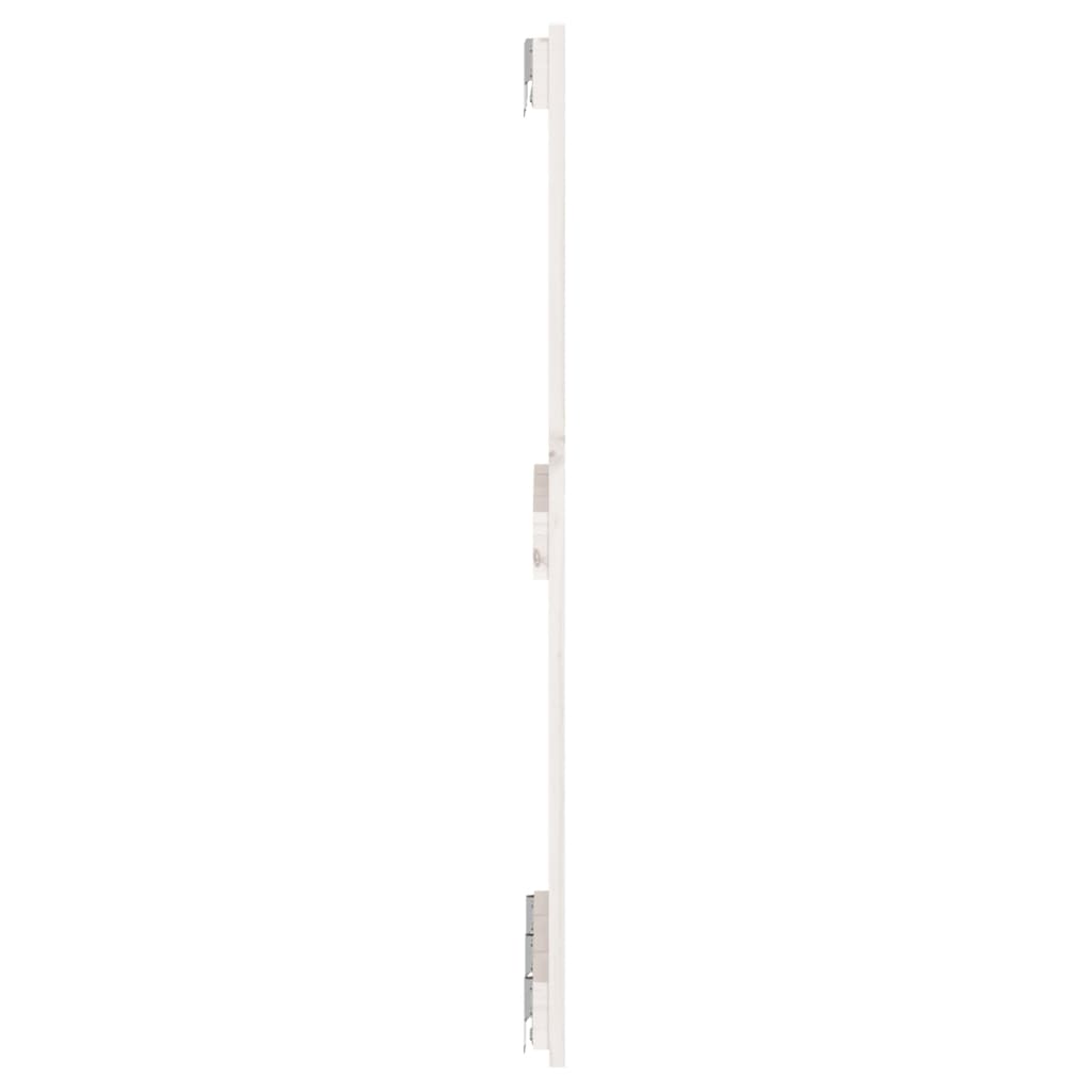 vidaXL Wezgłowie łóżka, białe, 140x3x90 cm, lite drewno sosnowe