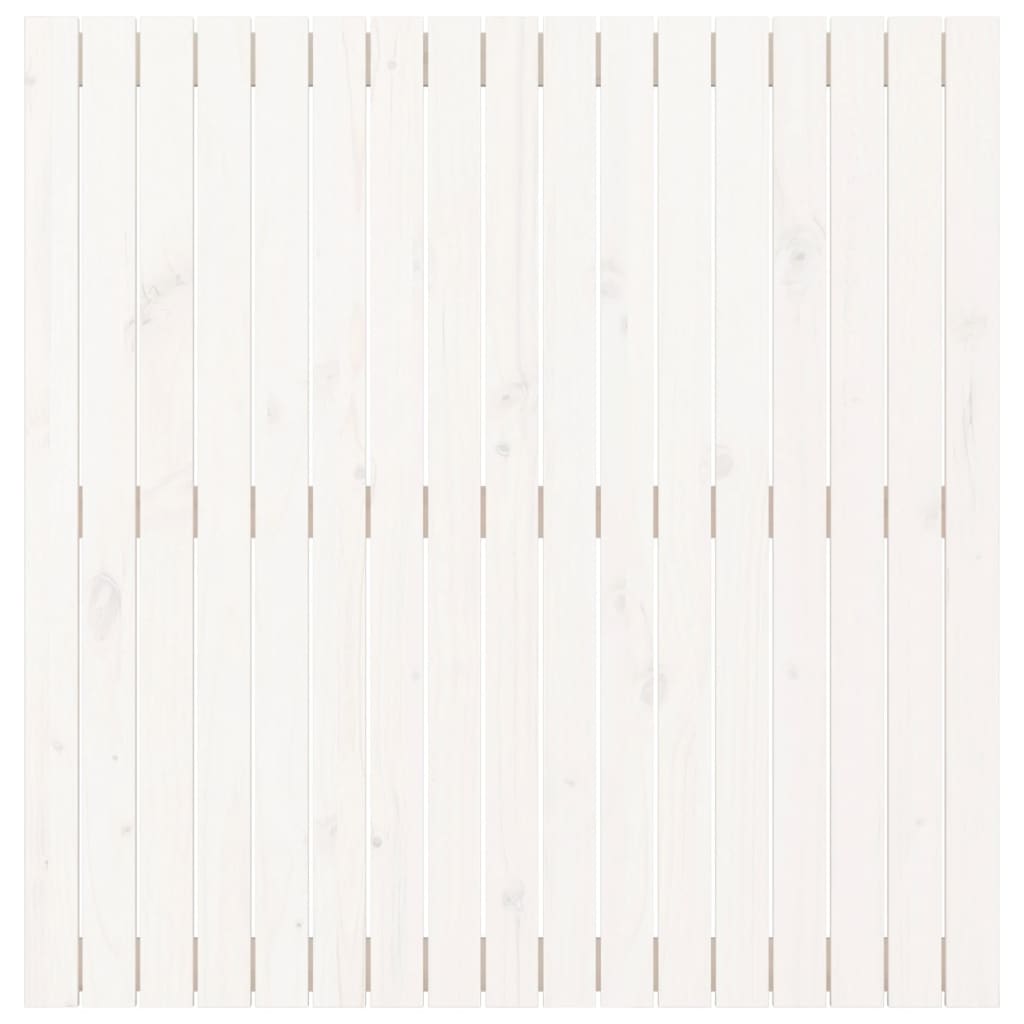 vidaXL Wezgłowie łóżka, białe, 108x3x110 cm, lite drewno sosnowe