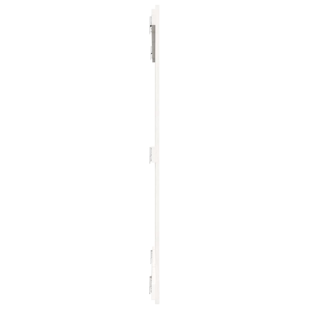 vidaXL Wezgłowie łóżka, białe, 108x3x110 cm, lite drewno sosnowe