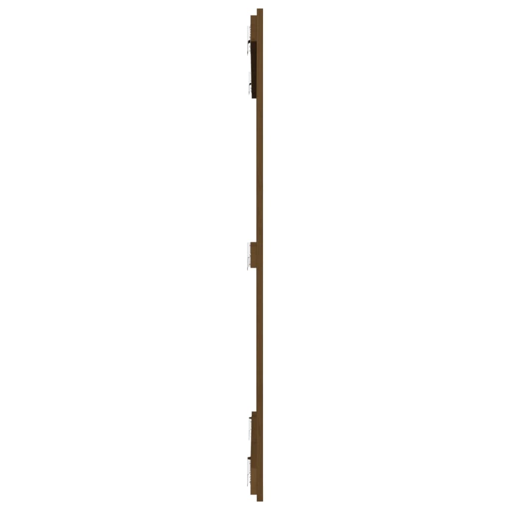 vidaXL Wezgłowie łóżka, miodowy brąz, 108x3x110cm, lite drewno sosnowe