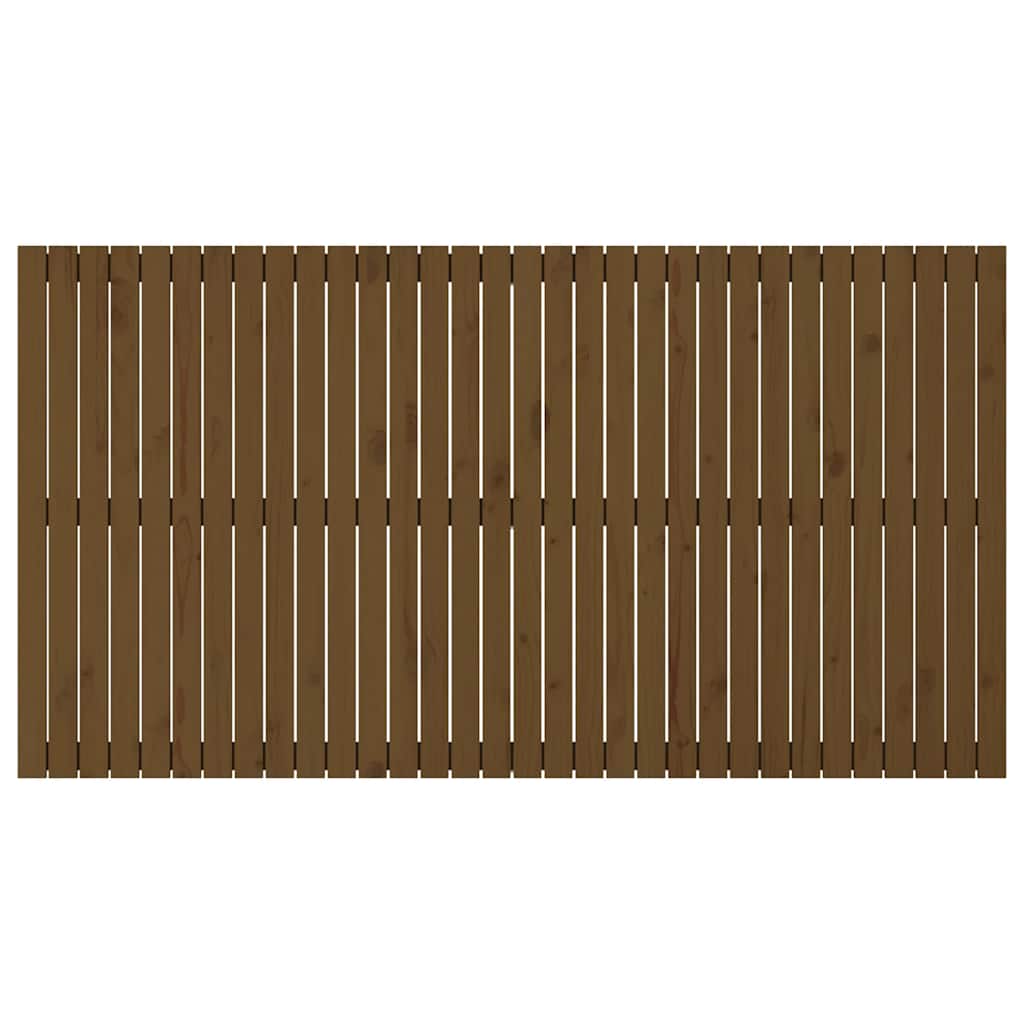 vidaXL Wezgłowie łóżka, miodowy brąz, 204x3x110 cm, drewno sosnowe