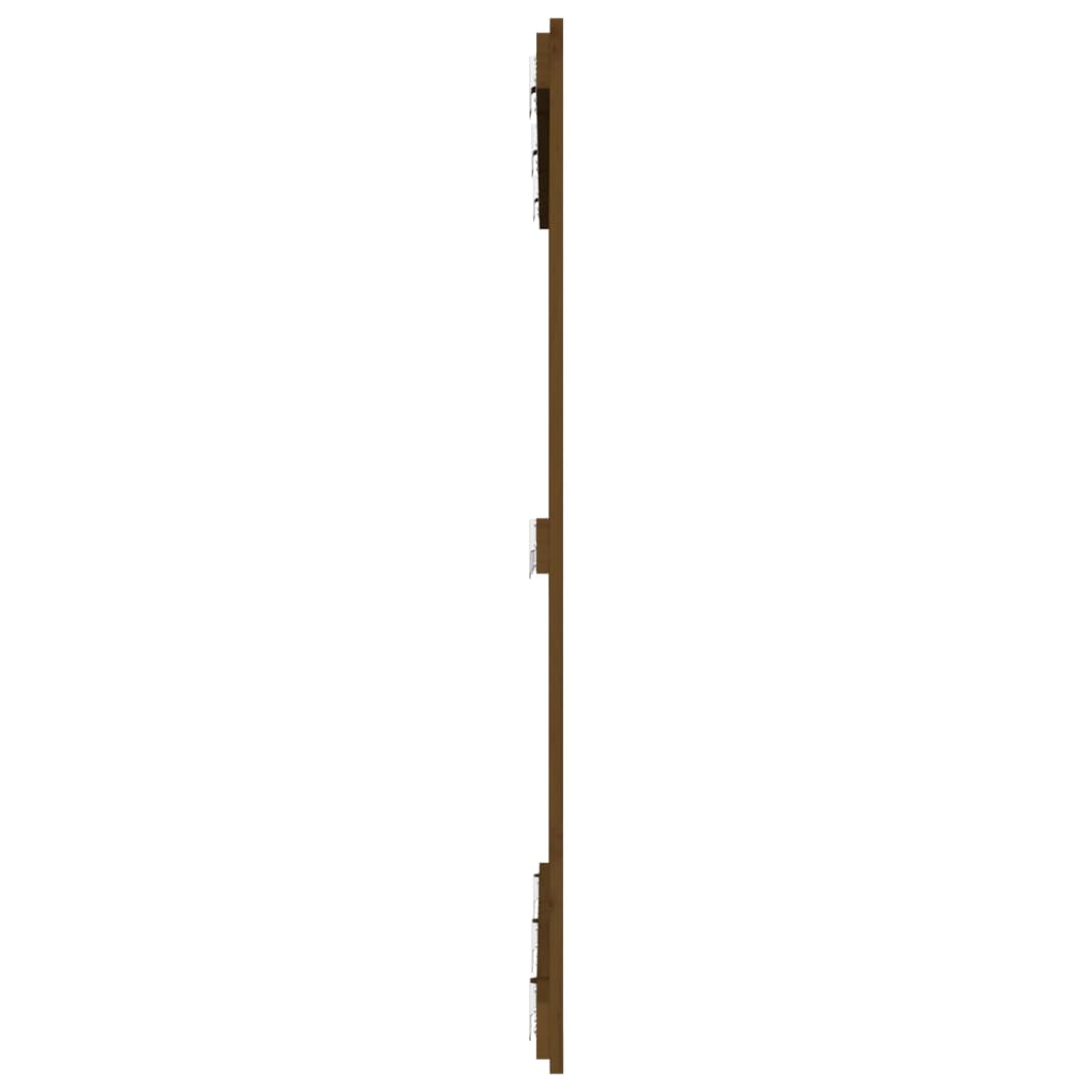 vidaXL Wezgłowie łóżka, miodowy brąz, 127,5x3x110 cm, drewno sosnowe