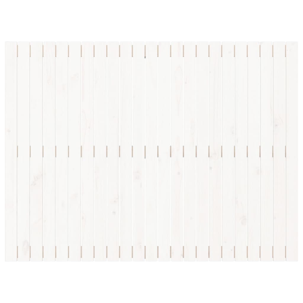 vidaXL Wezgłowie łóżka, białe, 146,5x3x110 cm, lite drewno sosnowe