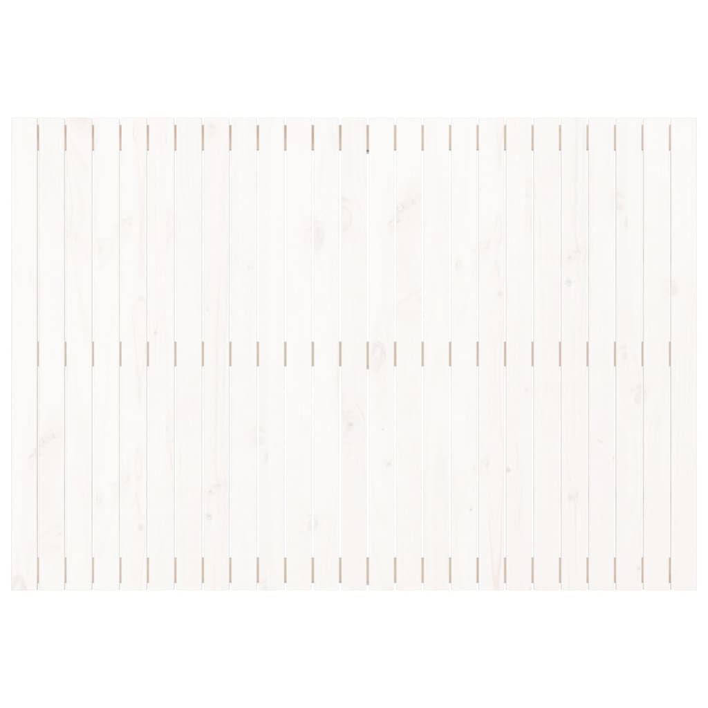 vidaXL Wezgłowie łóżka, białe, 159,5x3x110 cm, lite drewno sosnowe