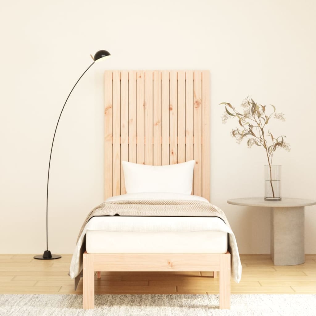 vidaXL Wezgłowie łóżka, 82,5x3x110 cm, lite drewno sosnowe