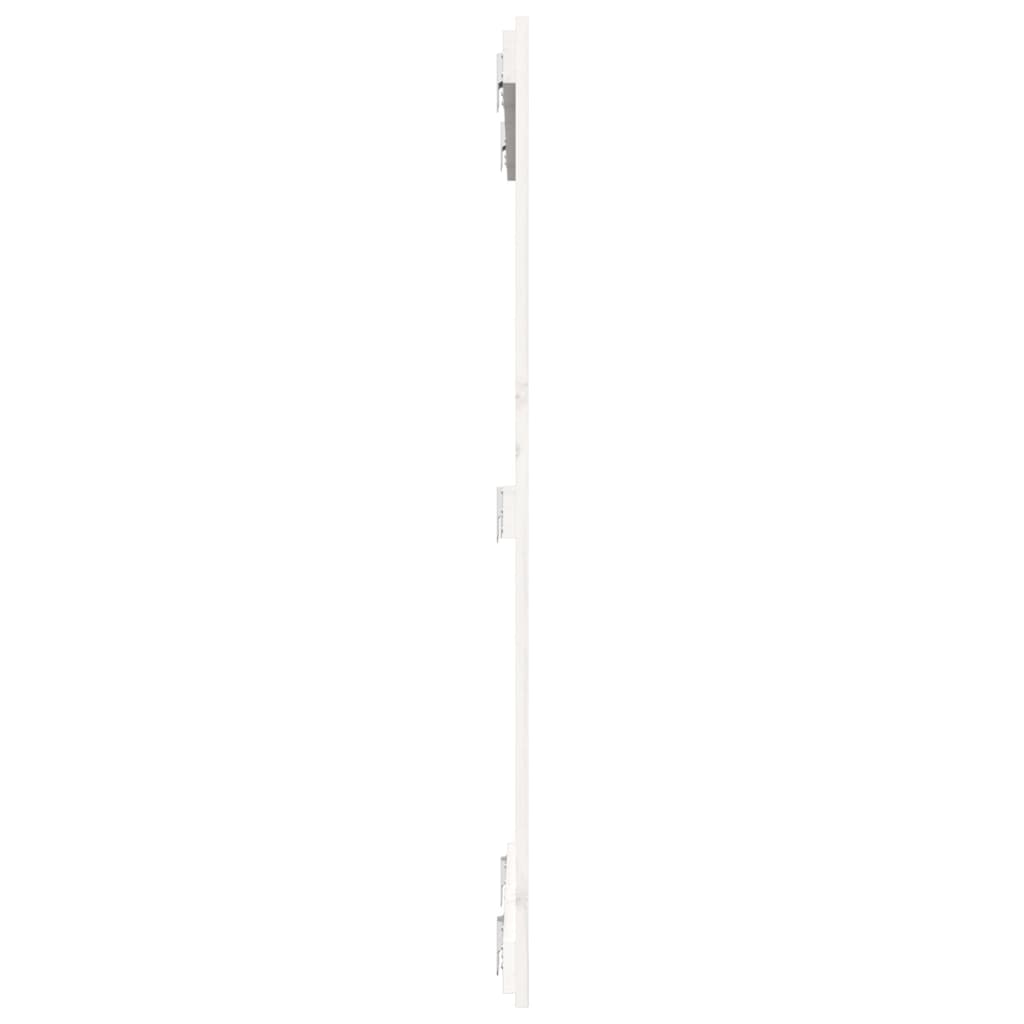 vidaXL Wezgłowie łóżka, białe, 82,5x3x110 cm, lite drewno sosnowe
