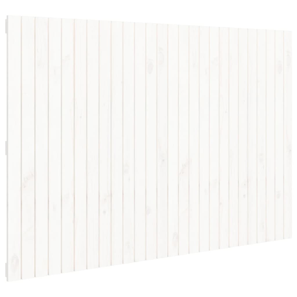 vidaXL Wezgłowie łóżka, białe, 166x3x110 cm, lite drewno sosnowe