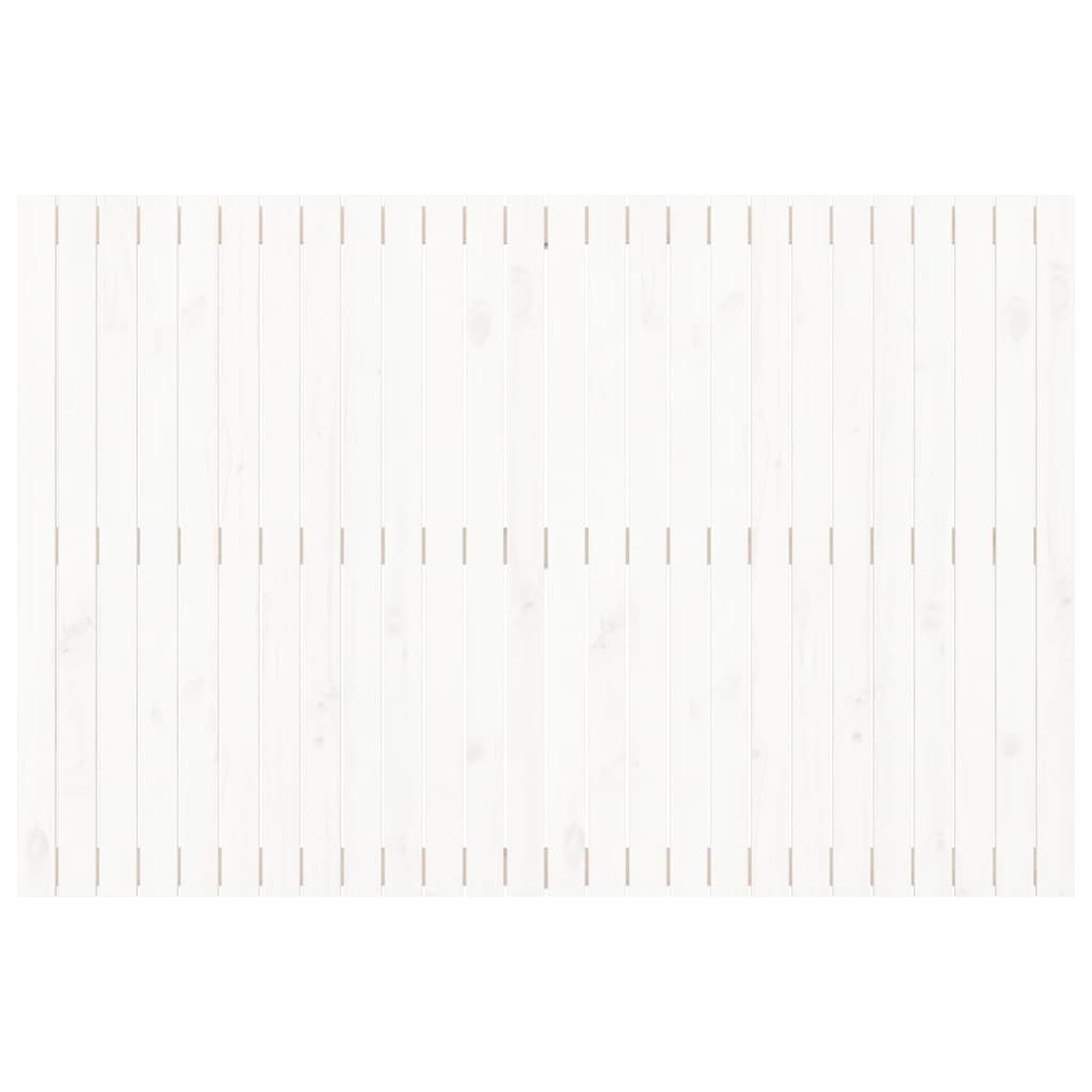vidaXL Wezgłowie łóżka, białe, 166x3x110 cm, lite drewno sosnowe