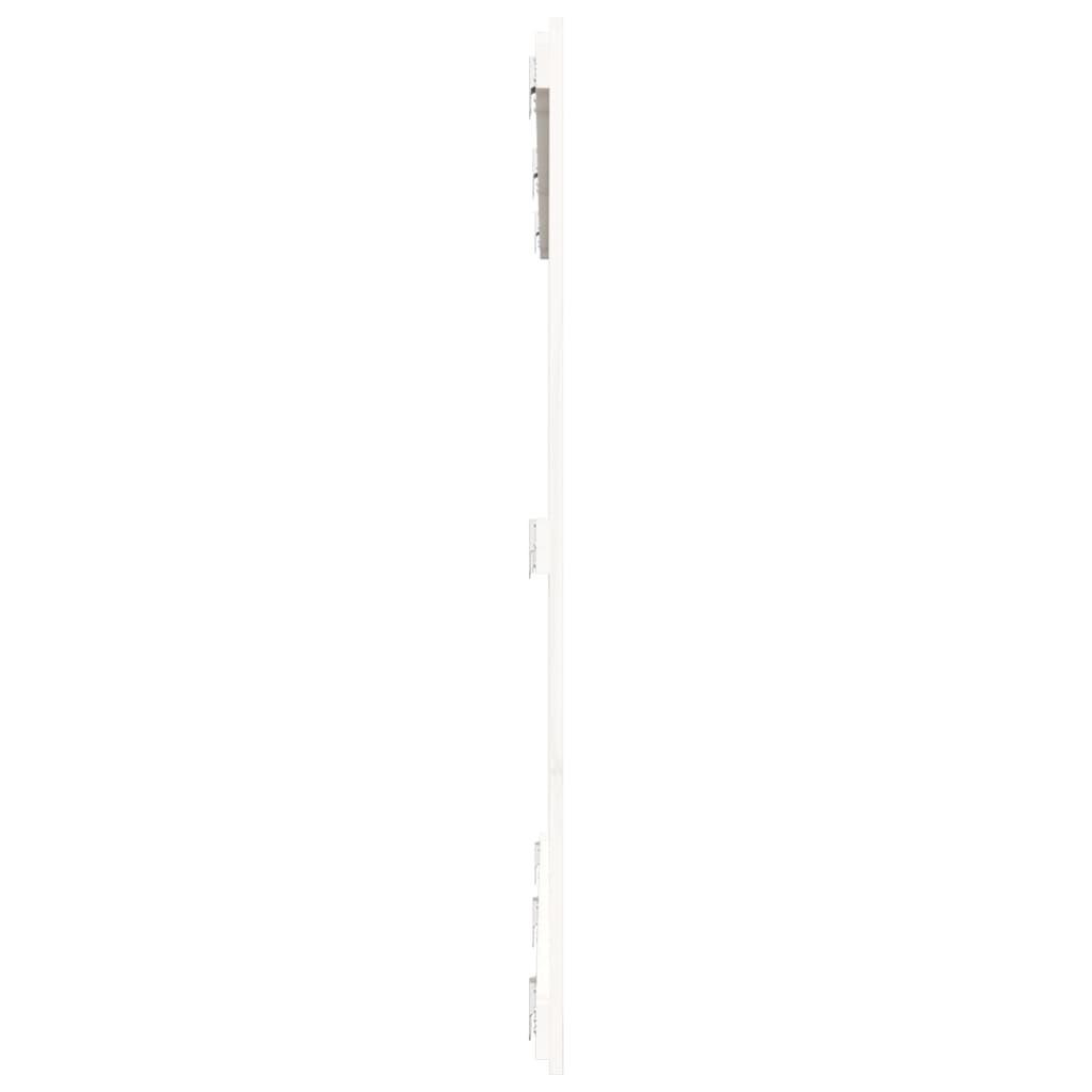 vidaXL Wezgłowie łóżka, białe, 166x3x110 cm, lite drewno sosnowe