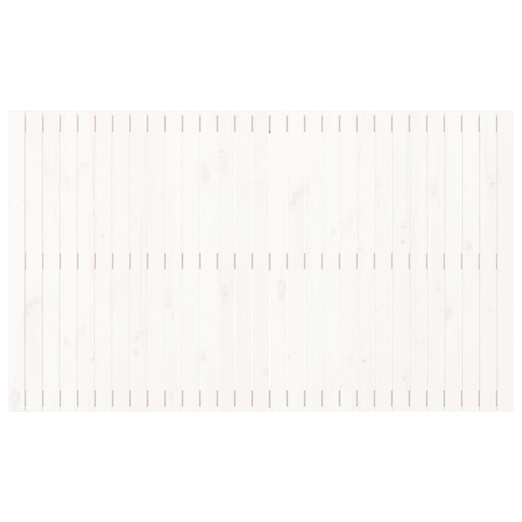 vidaXL Wezgłowie łóżka, białe, 185x3x110 cm, lite drewno sosnowe