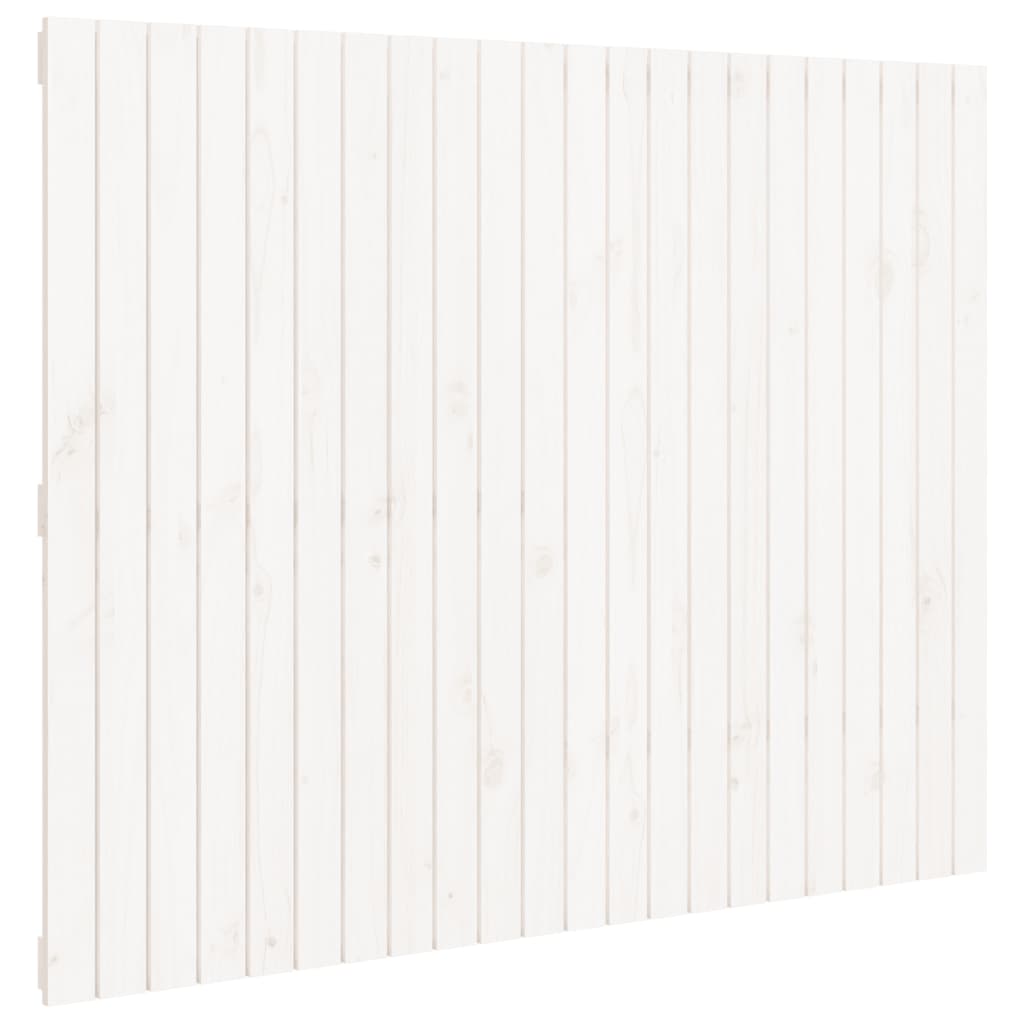 vidaXL Wezgłowie łóżka, białe, 140x3x110 cm, lite drewno sosnowe