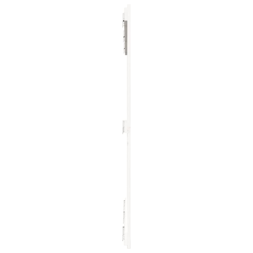 vidaXL Wezgłowie łóżka, białe, 140x3x110 cm, lite drewno sosnowe