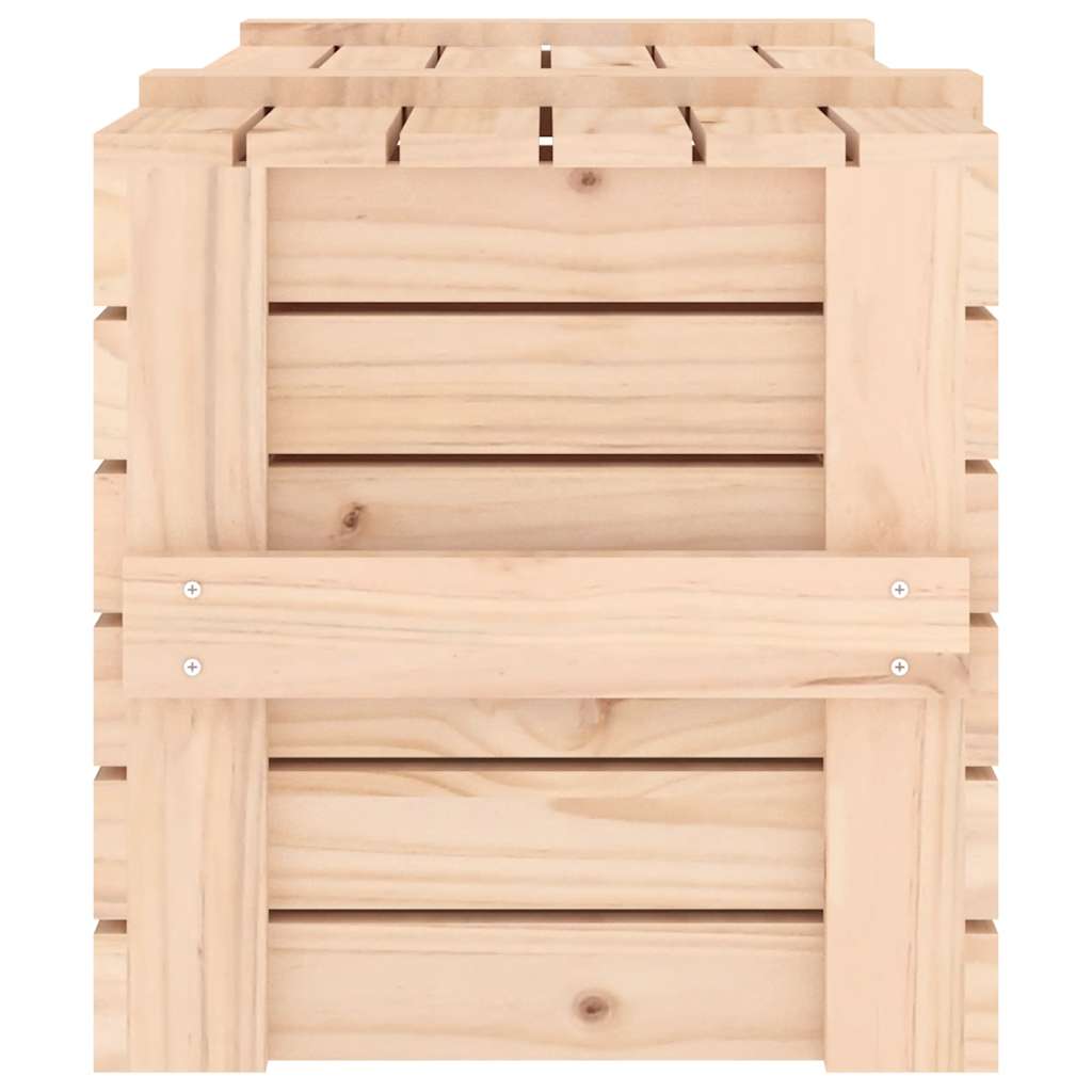vidaXL Skrzynia do przechowywania, 91x40,5x42 cm, lite drewno sosnowe