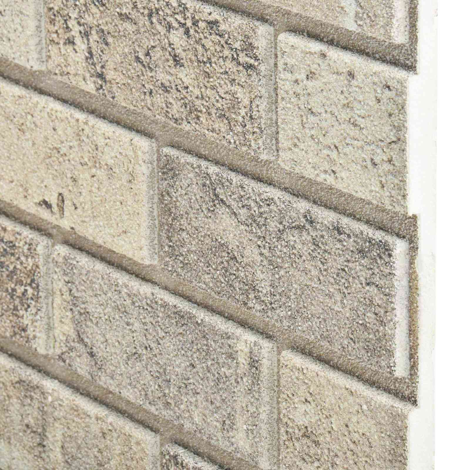 vidaXL Panele ścienne 10 pcs piaskowy 100 x 50 cm Pianka EPS