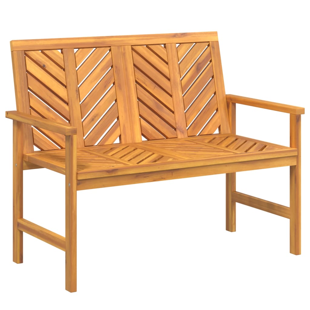 vidaXL Ławka ogrodowa, 109 cm, lite drewno akacjowe