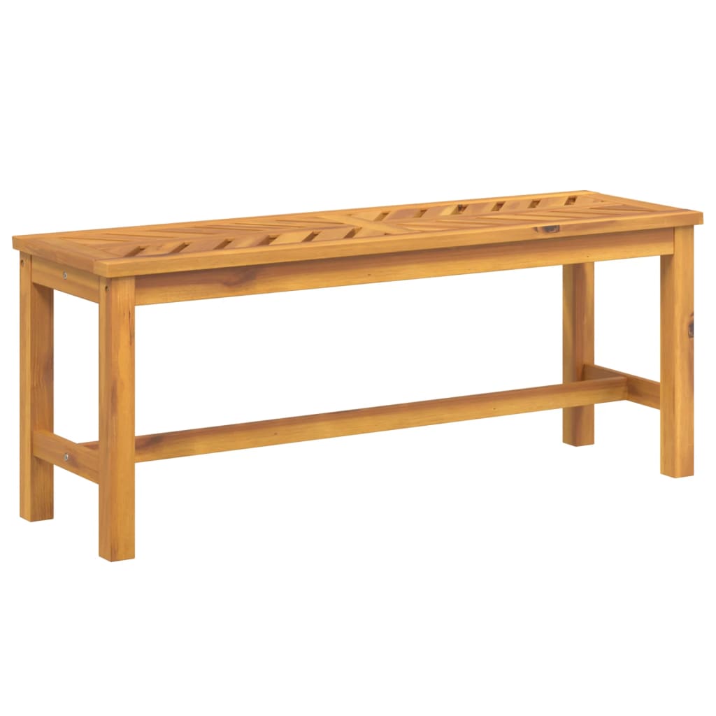 vidaXL Ławka ogrodowa, 110 cm, lite drewno akacjowe