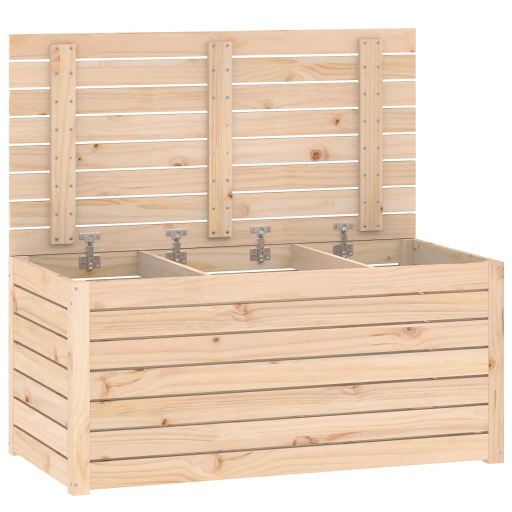 vidaXL Skrzynia ogrodowa, 101x50,5x46,5 cm, lite drewno sosnowe