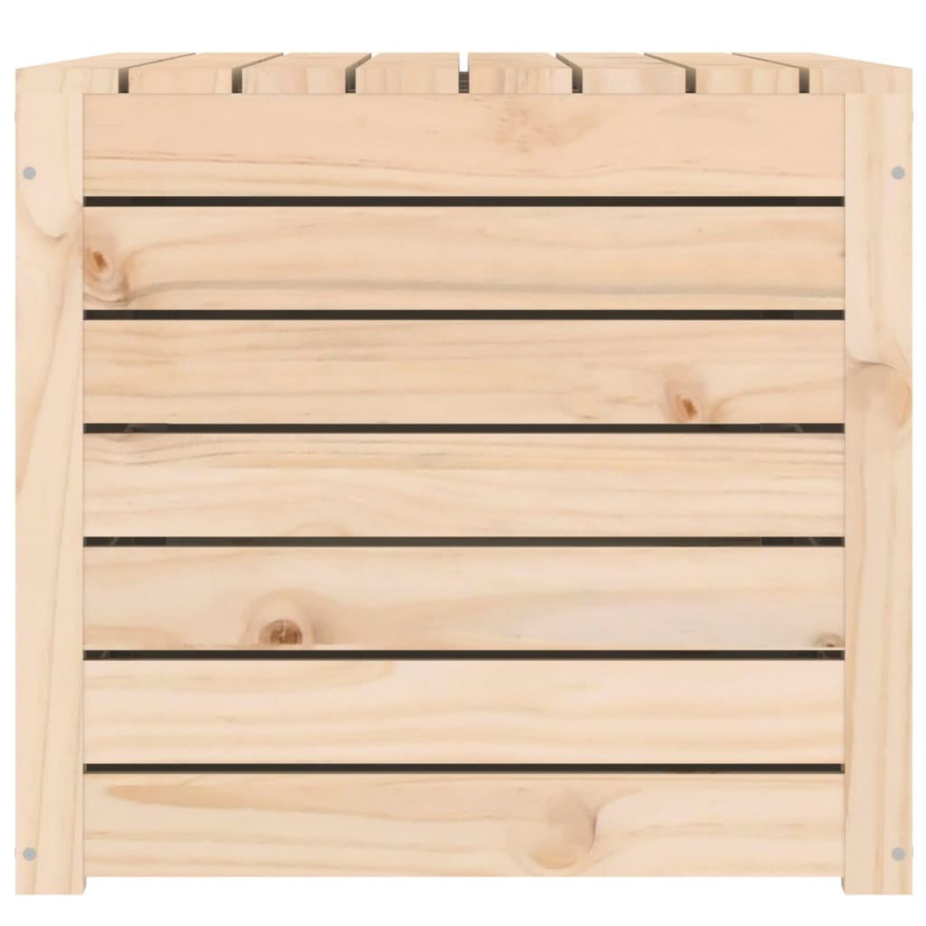 vidaXL Skrzynia ogrodowa, 101x50,5x46,5 cm, lite drewno sosnowe