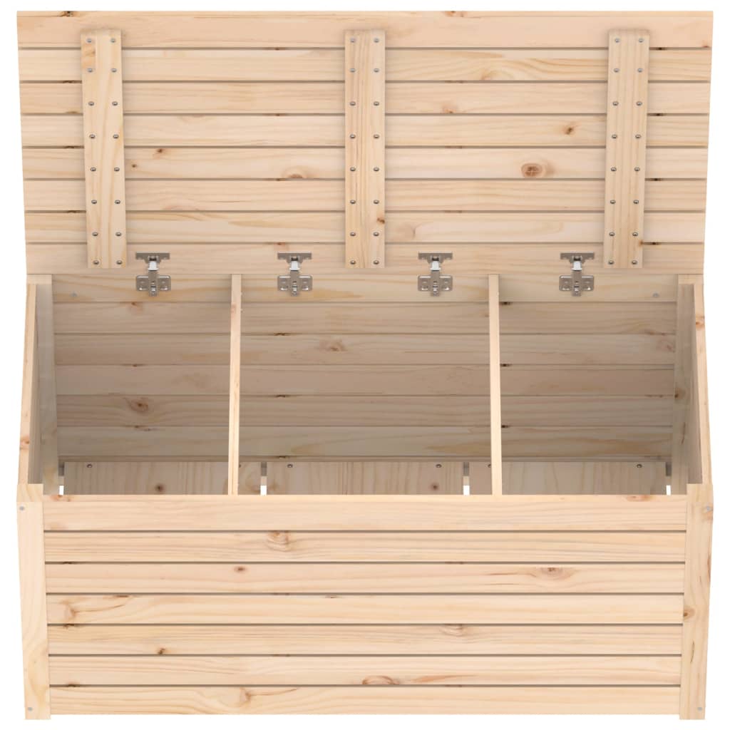 vidaXL Skrzynia ogrodowa, 101x50,5x46,5 cm, lite drewno sosnowe
