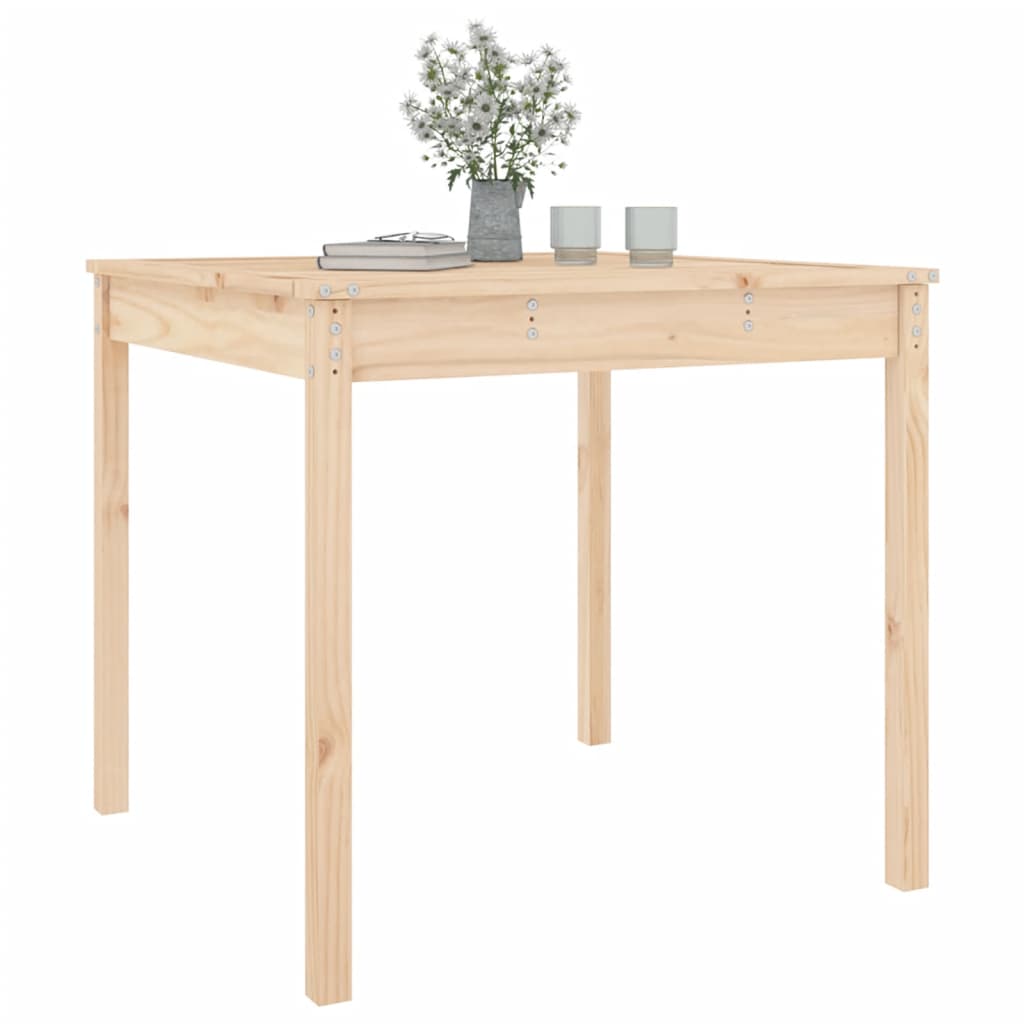 vidaXL Stolik ogrodowy, 82,5x82,5x76 cm, lite drewno sosnowe