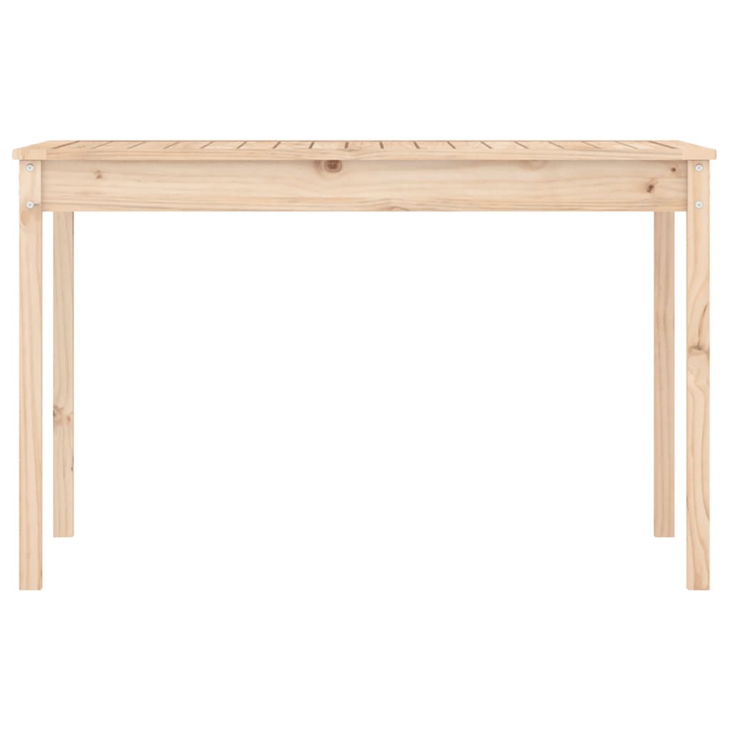 vidaXL Stolik ogrodowy, 121x82,5x76 cm, lite drewno sosnowe