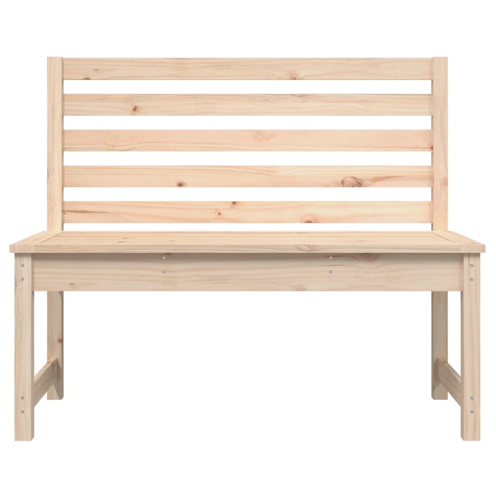 vidaXL Ławka ogrodowa, 109 cm, lite drewno sosnowe