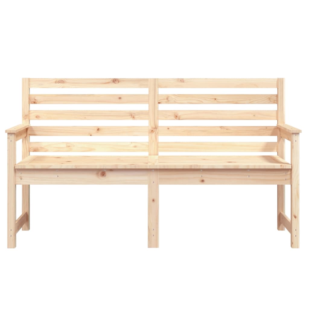 vidaXL Ławka ogrodowa, 159,5x48x91,5 cm, lite drewno sosnowe