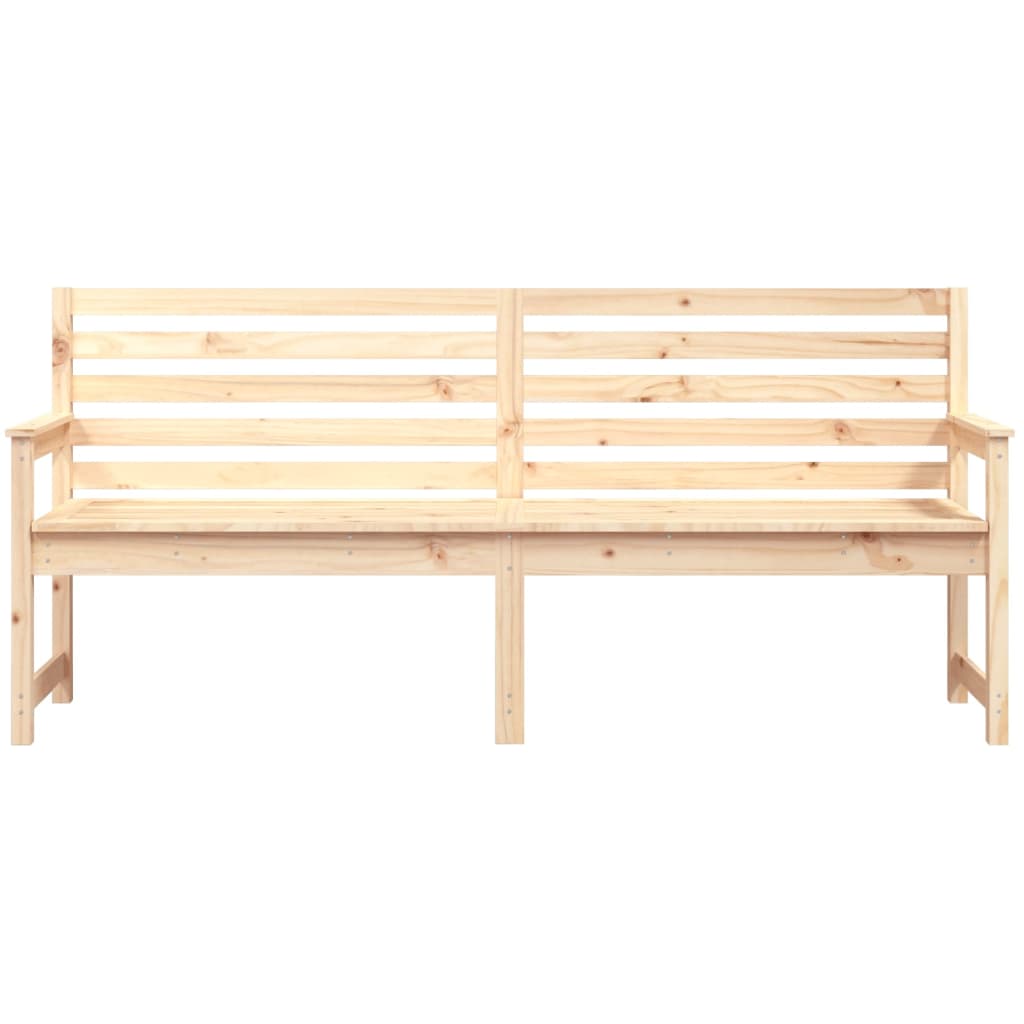 vidaXL Ławka ogrodowa, 203,5x48x91,5 cm, lite drewno sosnowe