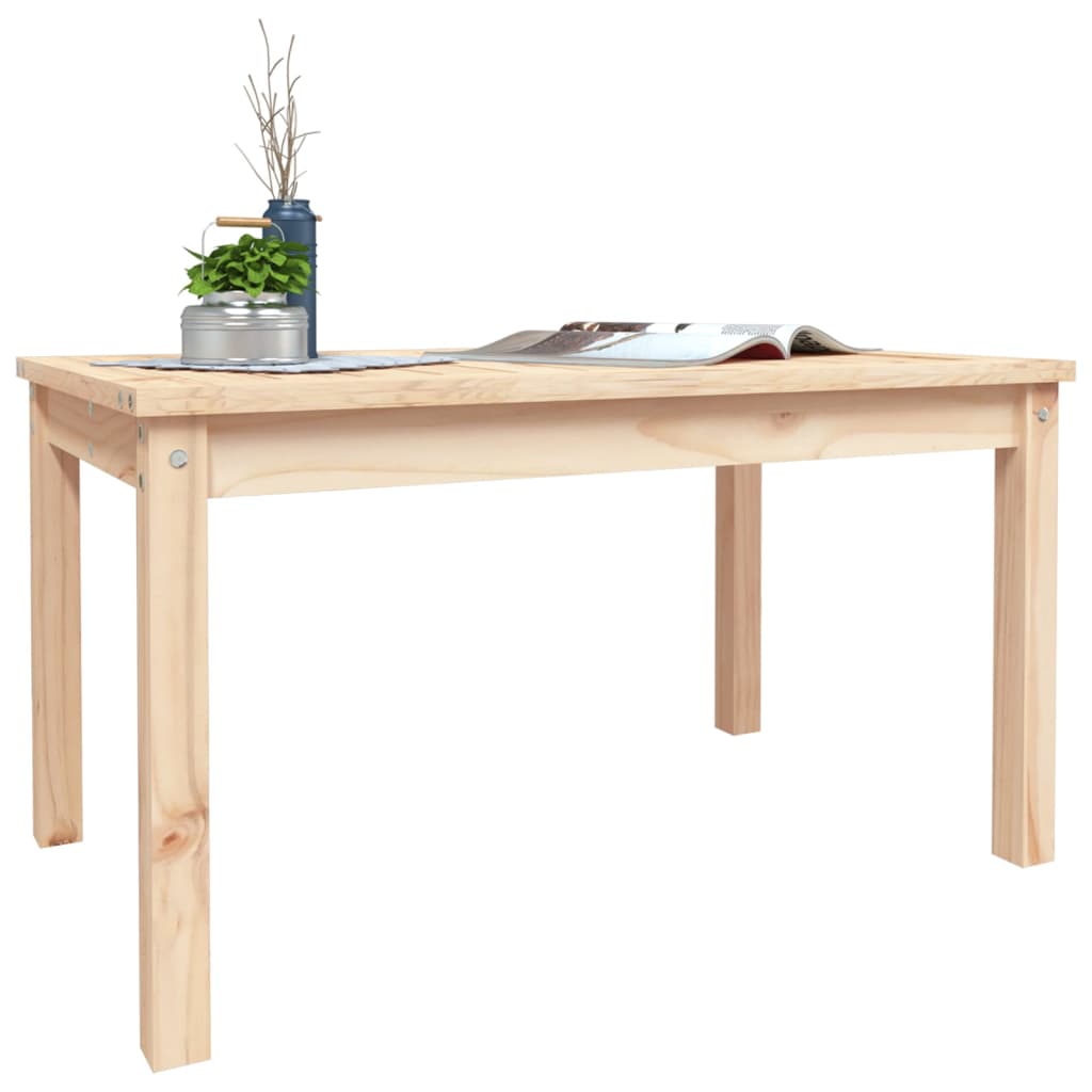 vidaXL Stolik ogrodowy, 82,5x50,5x45 cm, lite drewno sosnowe