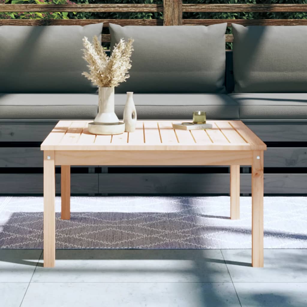 vidaXL Stolik ogrodowy, 82,5x82,5x45 cm, lite drewno sosnowe